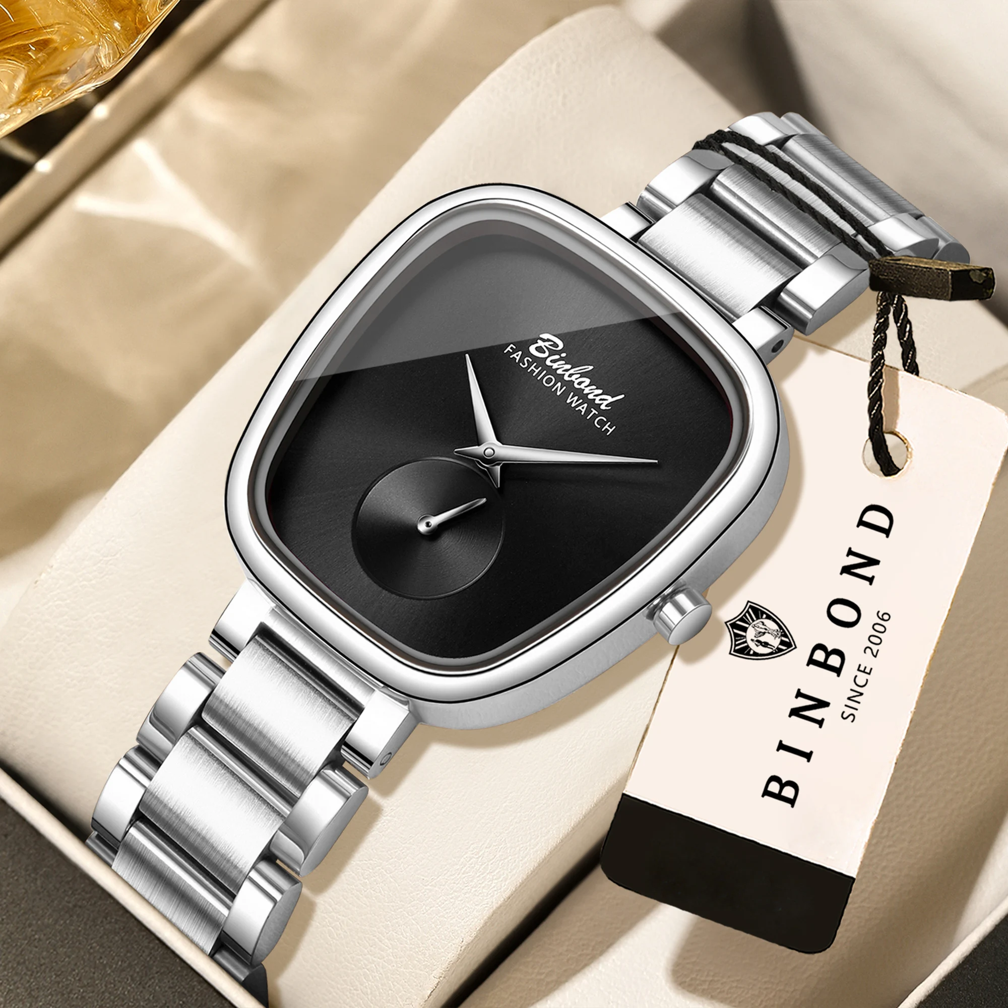 BINBOND Simple Quartz Watch for Women, Elegant Waterproof