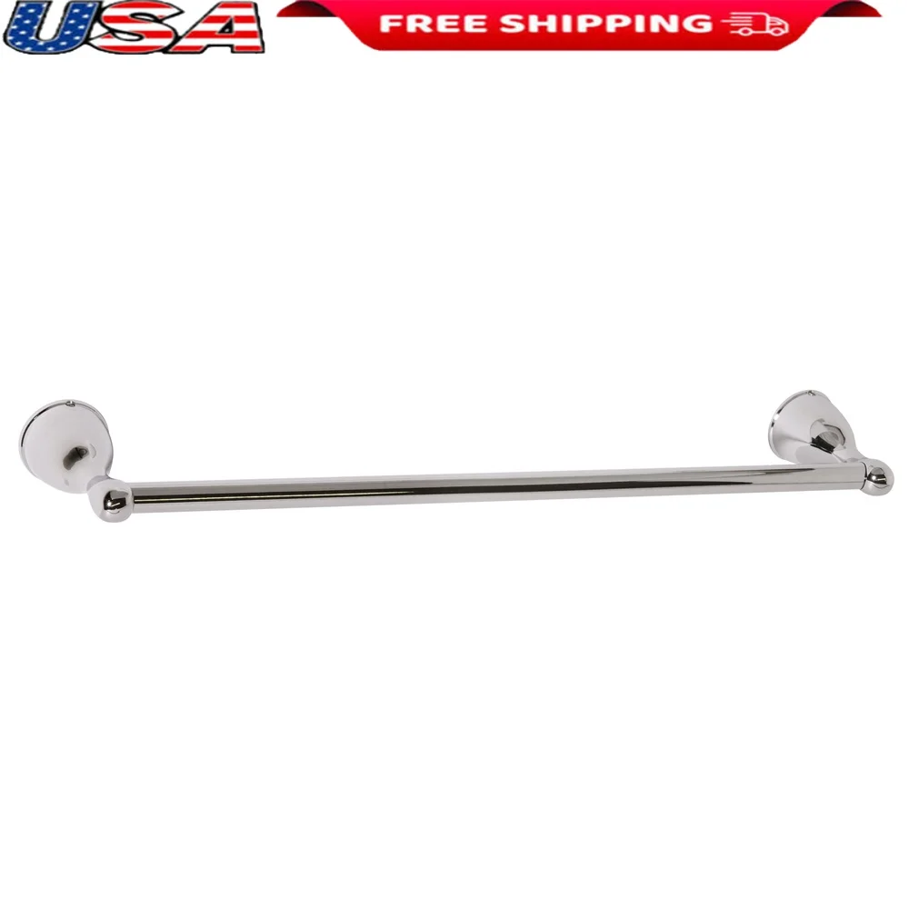 

Полированный хромированный настенный вешалка для полотенец, прочный дизайн, ванная комната, кухонный шкаф, EZ Anchor, быстрая установка, прочная сталь, цинк