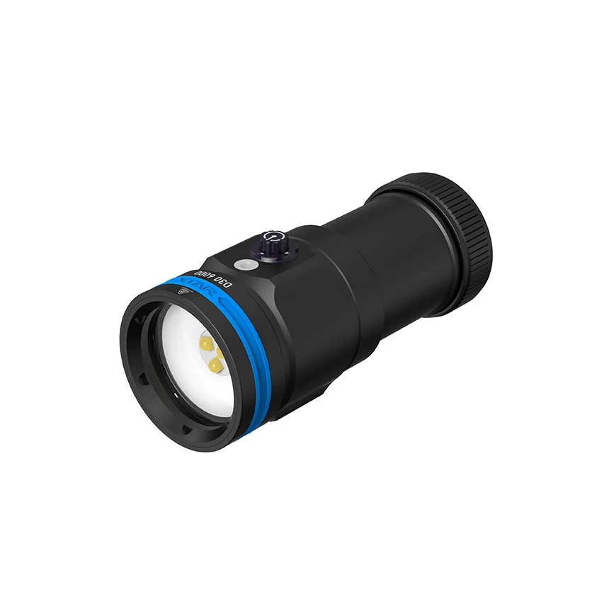 XTAR-linterna de buceo de 6000LM, superbrillante, resistente al agua IP68, luz de buceo profesional + 4 piezas, batería de iones de litio 18650