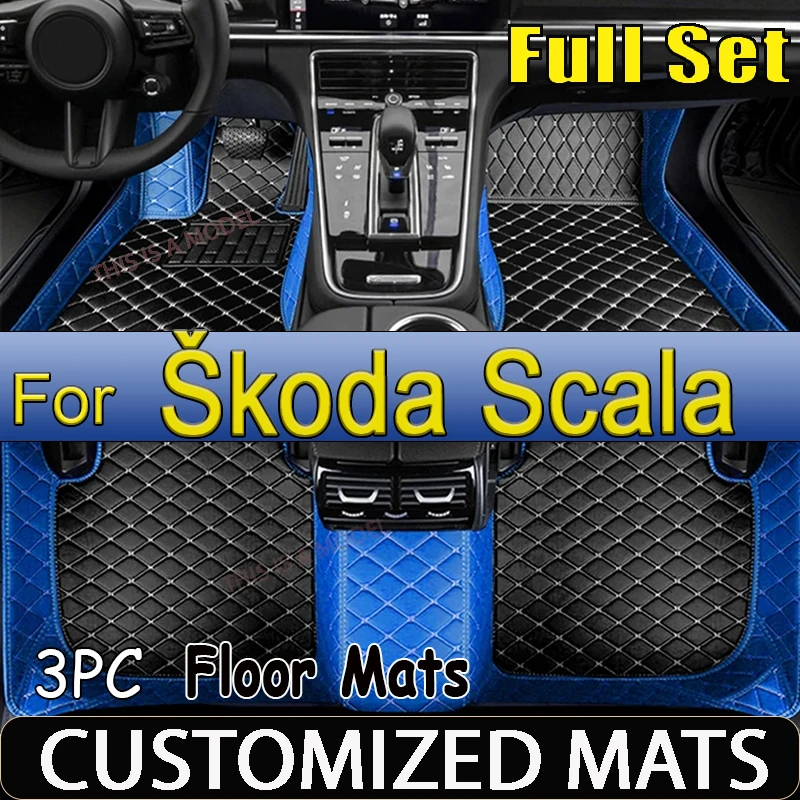 Car Mats Floor For Škoda Scala 2020~2022 Waterproof Rugs Car Floor Mats Foot Mat Cubre Pisos Para Autos Car Accessories Interior