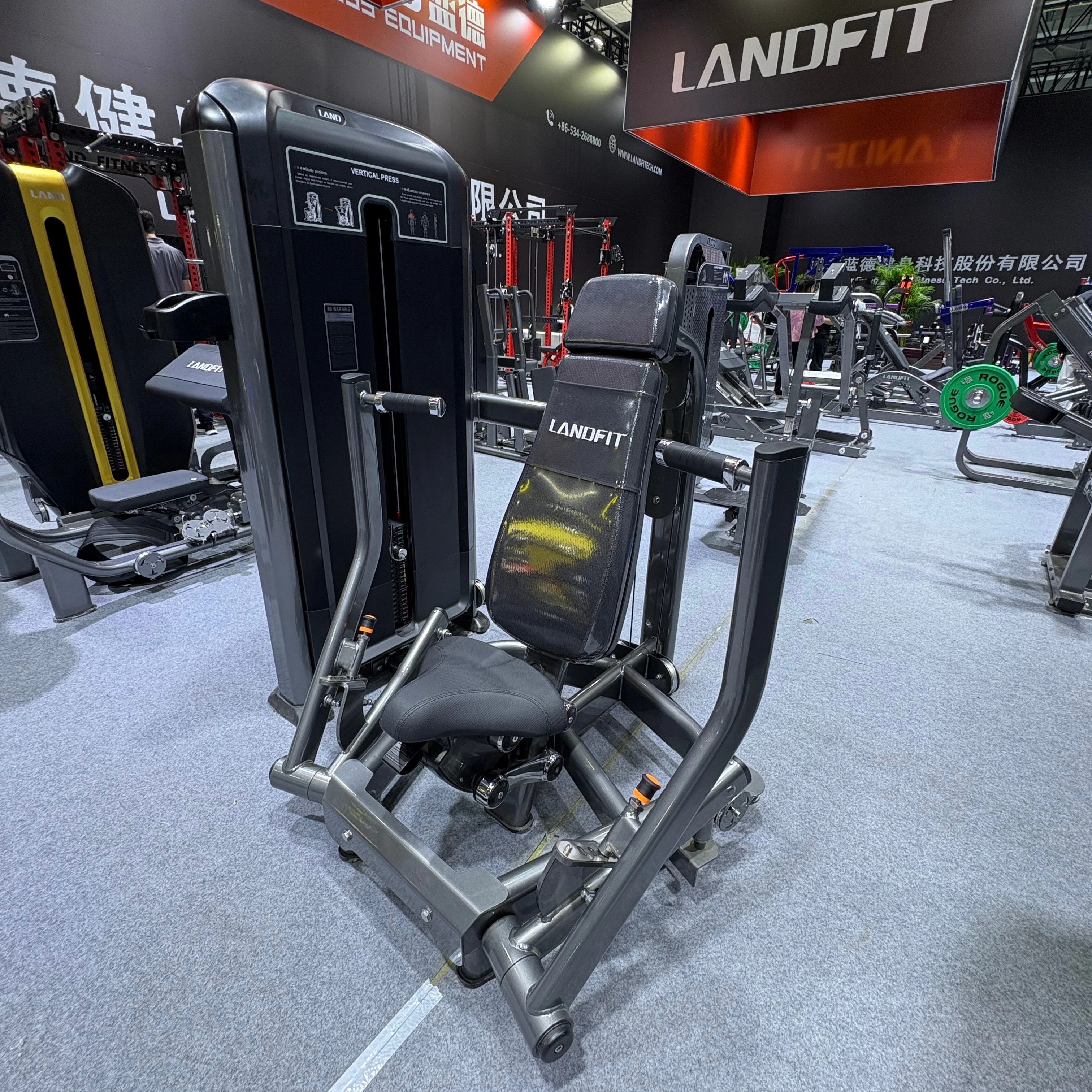 

Commercial Vertical Press Machine Adjustable Weight Stack Strength Trainer Gym Equipment LDTS-109 LAND FITNESS LDTS-109