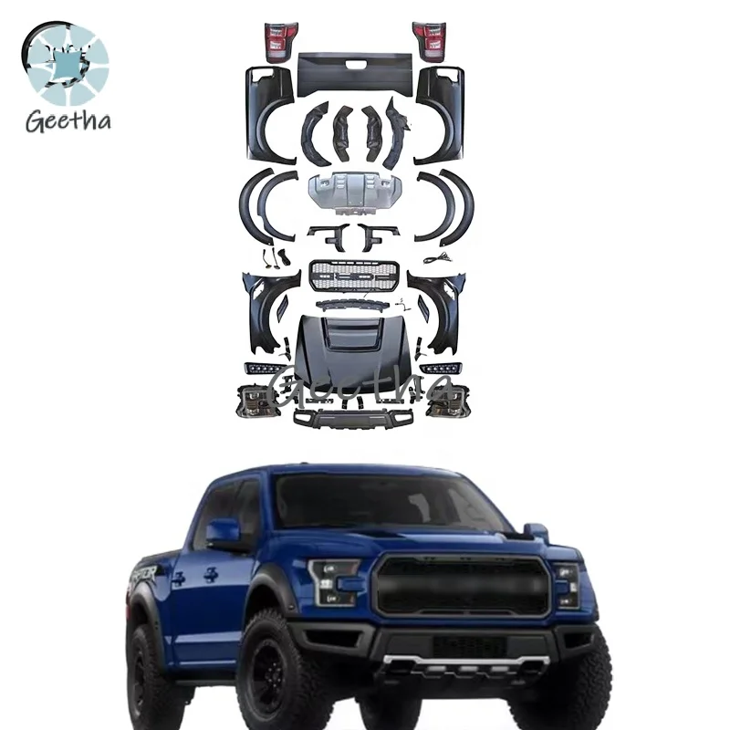 

For Wholesale Car Bumper for Ford Ranger T6 T7 T8 Upgrade To F150 Raptor Body Kit