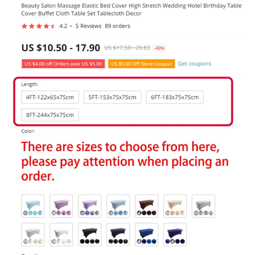 Imagen 2 del producto Cubierta de cama elástica para masaje de salón de belleza, cubierta de mesa de cumpleaños para Hotel y boda, juego de mesa de tela para Buffet, decoración de mantel