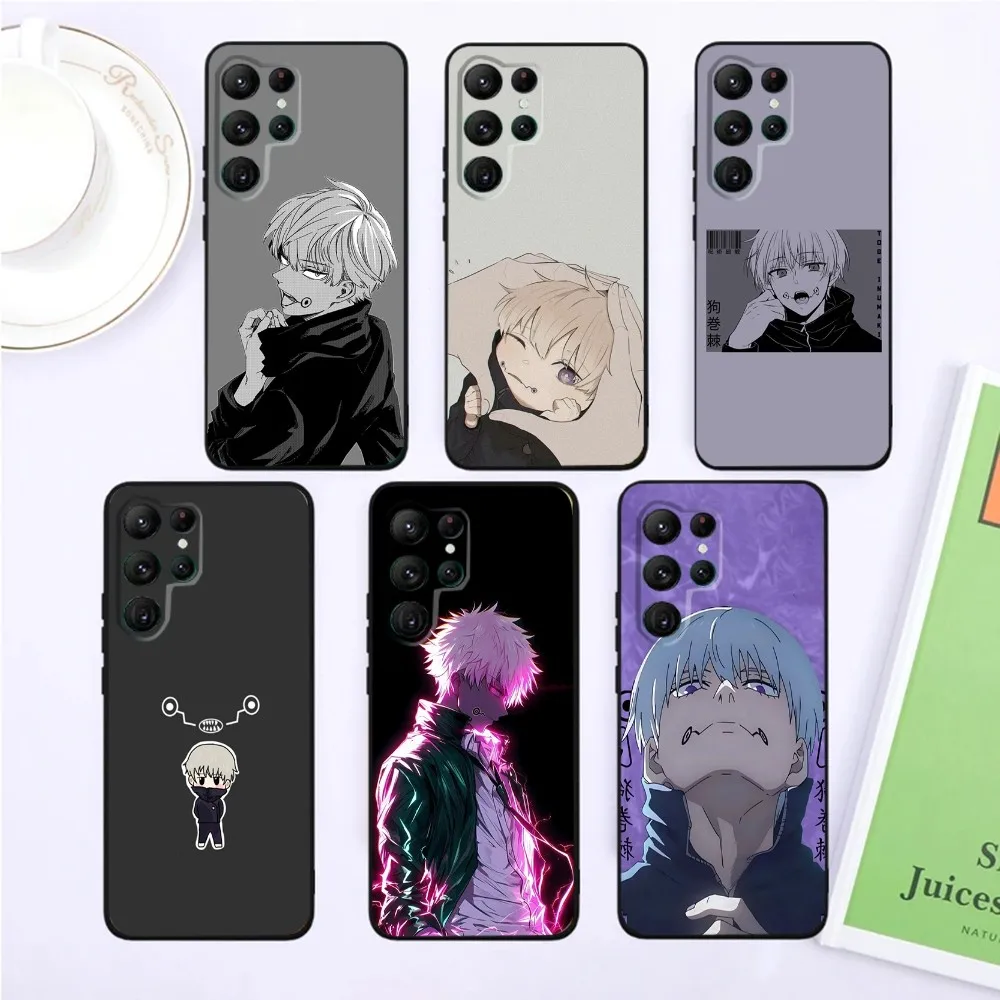 J-Jujutsu K-Kaisen Toge Inumaki Phone Case For SamsungS24,S23,S22,S21,Ultra Pro S10,S30Plus,S9,20lite Black Cover