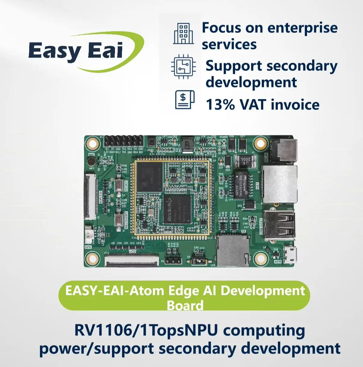 

AI Development Board/Open Source Hardware/Rockchip RV1106/Embedded ARM/Linux Development Board