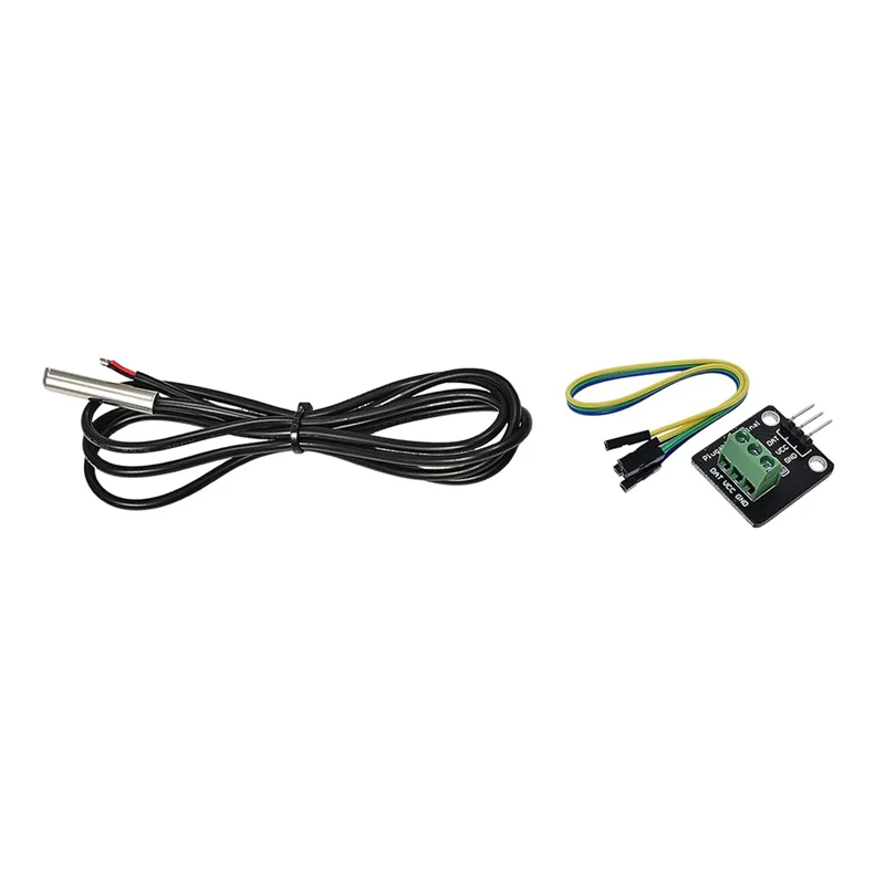 AS60-DS18B20 Waterproof Temperature Sensor Probe Moudle Module Kit For Raspberry Pi,5 Pieces 1 Meter Stainless Steel