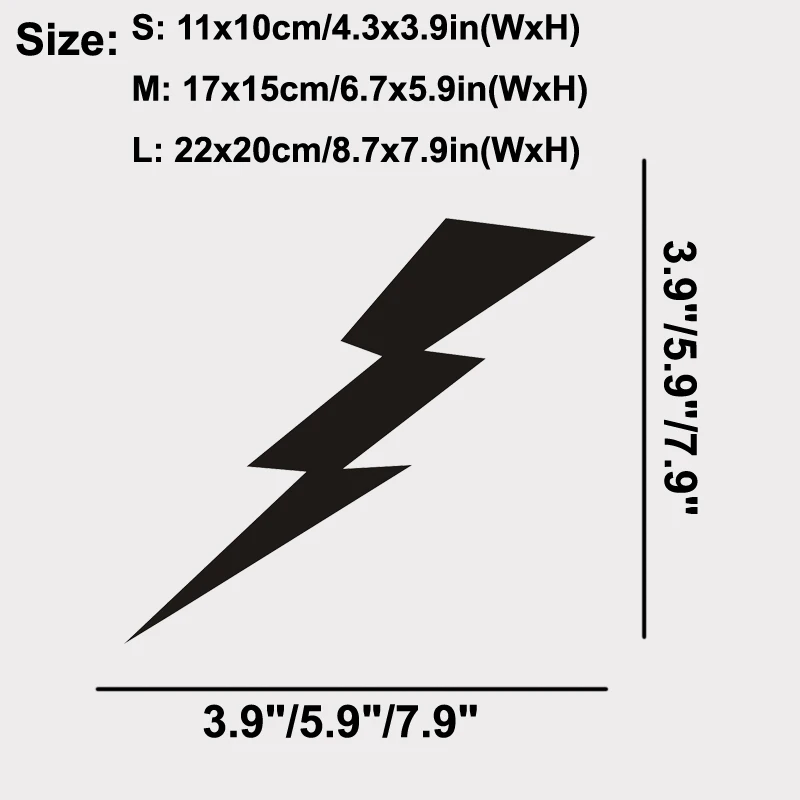 Lightning Bolt vinyl decal storm thunder rain nature car Window Wall Bumper Laptop Stickers