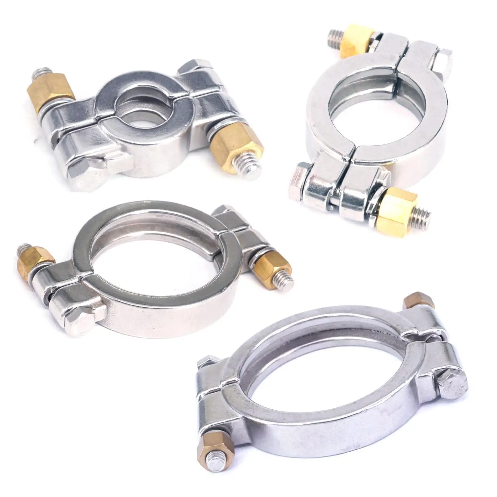 

High Pressure Tri Clamp 0.5" 1" 1.5" 2" 2.5" 3" 3.5" 4" 5" 6" 304 Stainless Steel Sanitary Ferrule Tri-Clover Clamp Holder