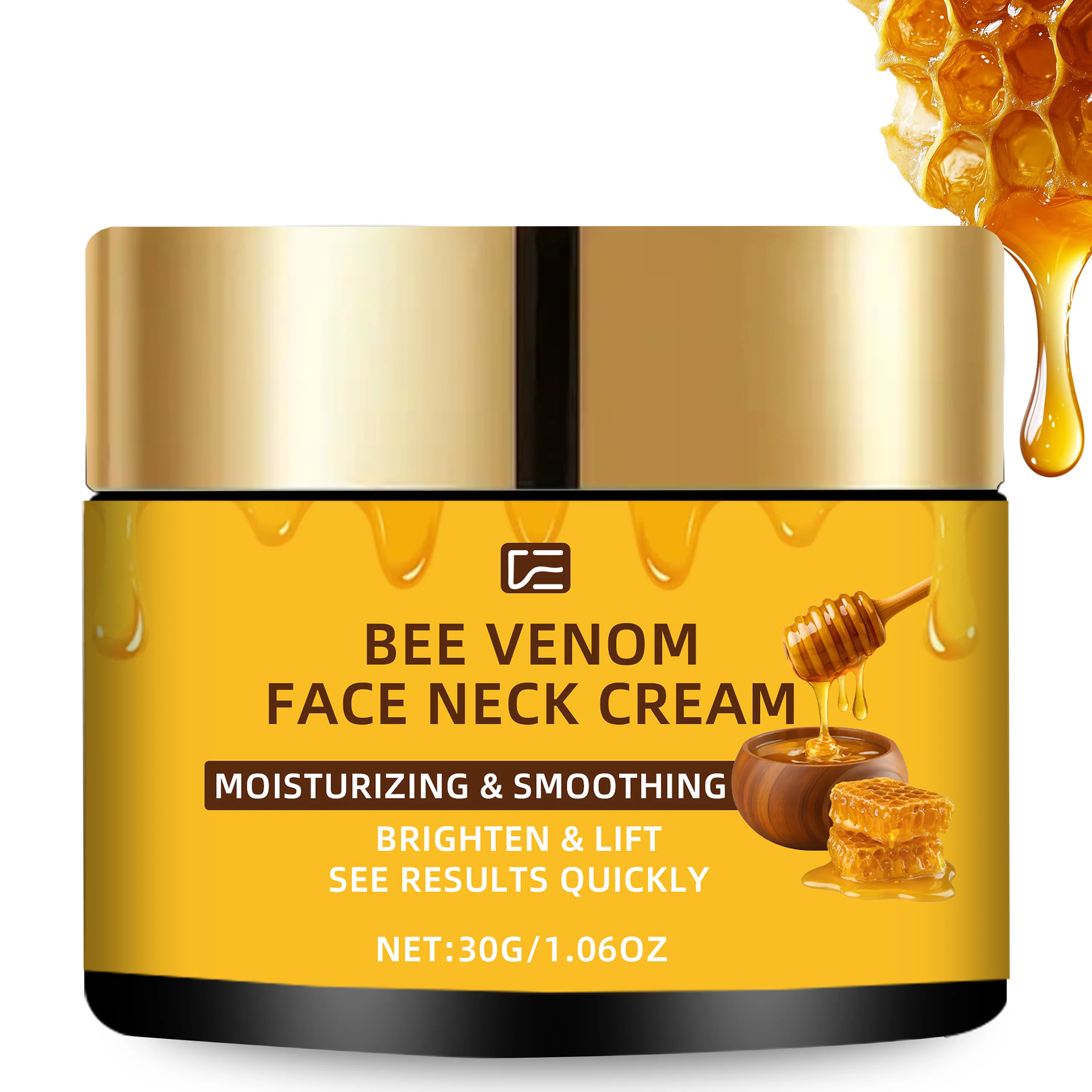 Crema Facial y de Cuello con Veneno de Abeja — Fórmula Reafirmante y Lifting, Hidratante que Reafirma, Suaviza y Unifica el Tono Visiblemente, Sin Alcohol, Para Todo Tipo de Piel Clara