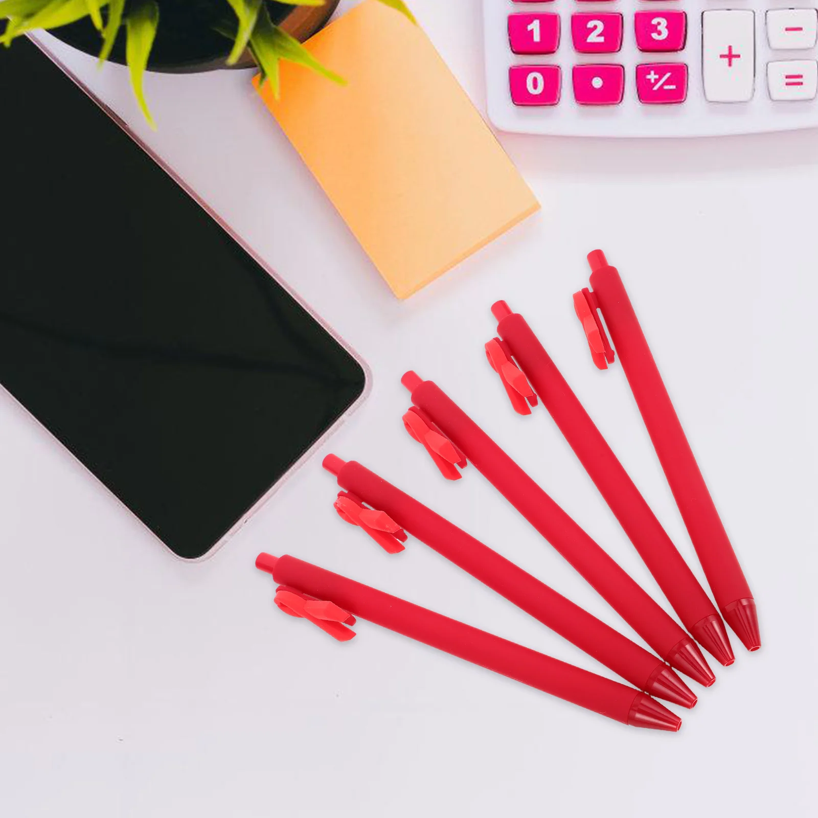 5 قطعة قلم حبر جاف شريطي أداة الكتابة البلاستيكية للطلاب ملاحظة تدوين تدفق الحبر السلس العملي القرطاسية اللوازم المكتبية #3