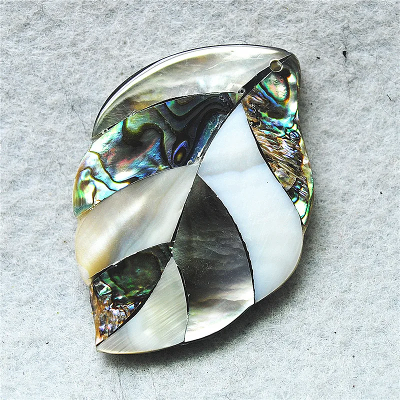 

1PC Natual Saltwater Abalone Shell Pendants 58X38MM DIY Jewelry Designs New Arrival Good For Your