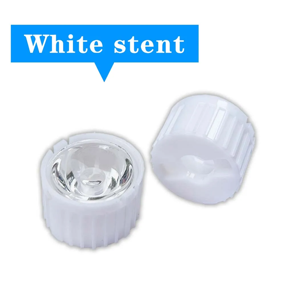 Lente LED de alta potencia 1W 3W 5W 5/8/10/15/30/45/60/90/120 grados colimador reflectante lente PMMA de 20MM para LED 1 3 5 W