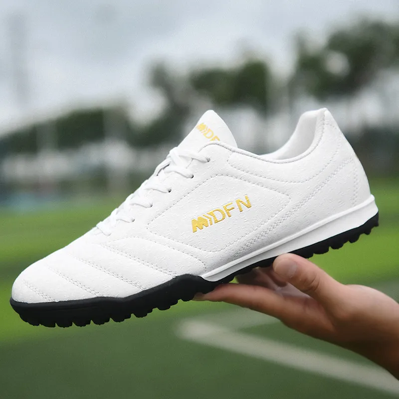 Branco quente fg/tf sapatos de futebol dos homens crianças sapatos de futebol para adultos campo de futebol chuteiras treinamento tênis chuteira futsal