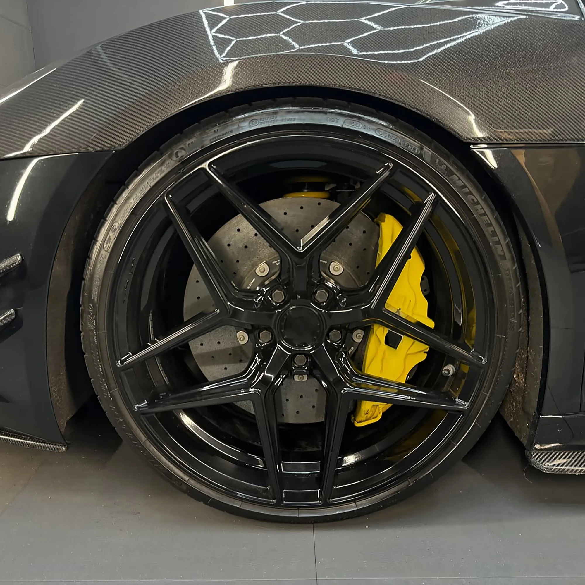 SJ Monoblock Glossy Matte Black Chrome Forged 20-26 Inch Luxury Wheel 5x114.3 5x112 5x130 for Luxury Car
