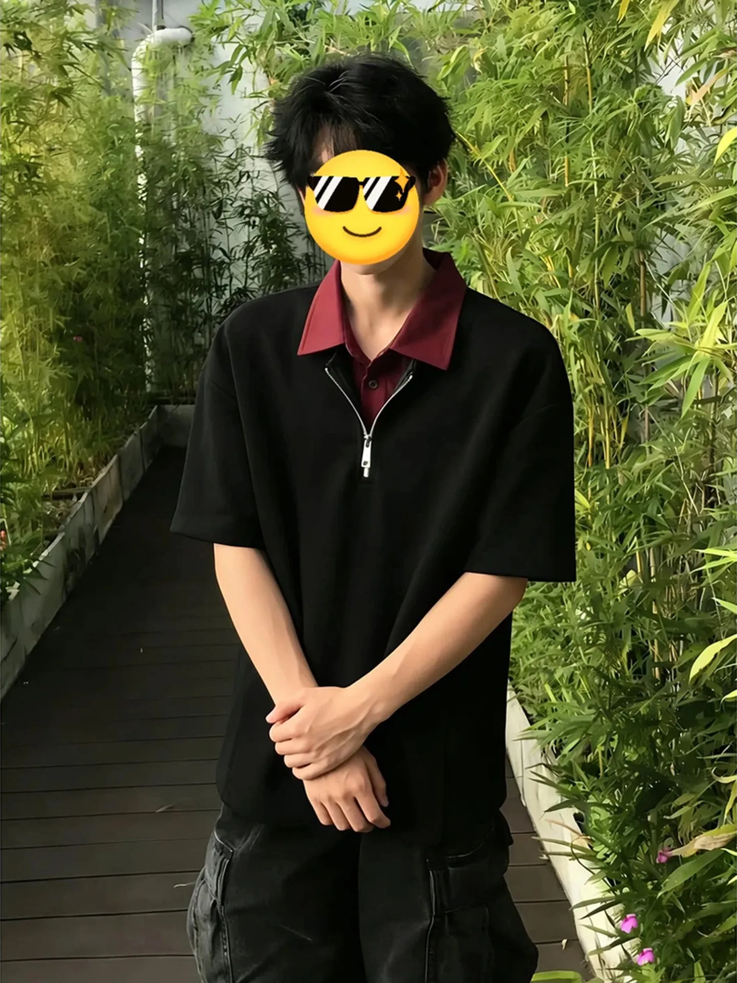 Men's Short Sleeve  Shirt Casual Splice Design Regular Fit Summer Fashion Youthful Style Commute Appropriate T-Shirt