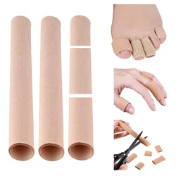 1pc Cushion Fabric Toe Tubes Finger Fabric Protector for Corns Blisters Calluses Hammer Toes and Fingers Protectors Foot Care