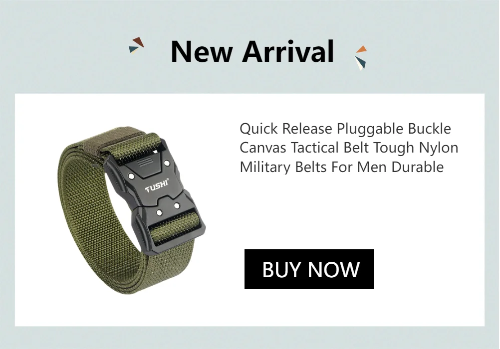 Quick Release Pluggable Metal Buckle Canvas Tactical Belt For Drilled Tough Nylon Belt For Men Durable Webbing Belts Training