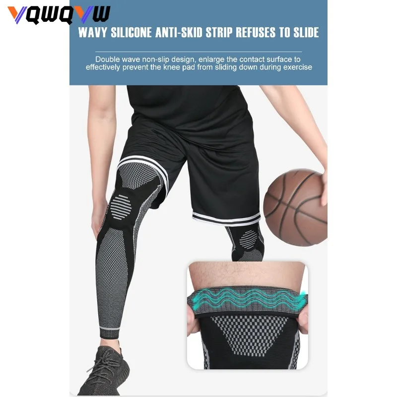 1Pcs Full Leg Knee Brace Compression Sleeve Support with Patella Gel Pads & Side Stabilizers for Meniscus Tear,Arthritis