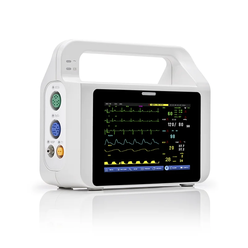 2026 Yonker Electric Veterinary Patient Monitor 5-inch Touch Screen Portable Class II Hospitals Rolling Stand/Wall Mount 5 Year