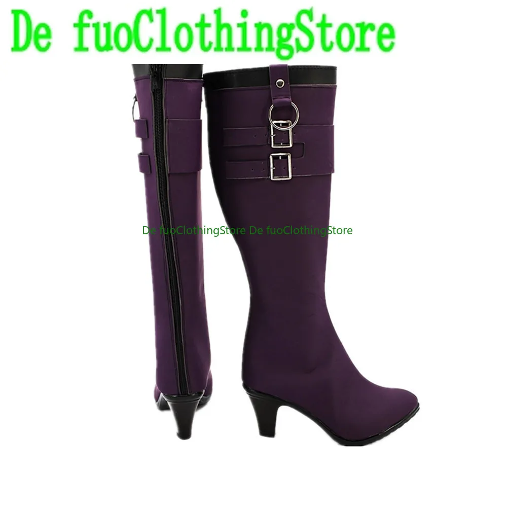 DefuoClothing Trigger Happy Havoc Kyoko Kirigiri Kirigiri Kyouko Cosplay Schoenen Boot Christmas Game Anime Halloween DefuoClothing