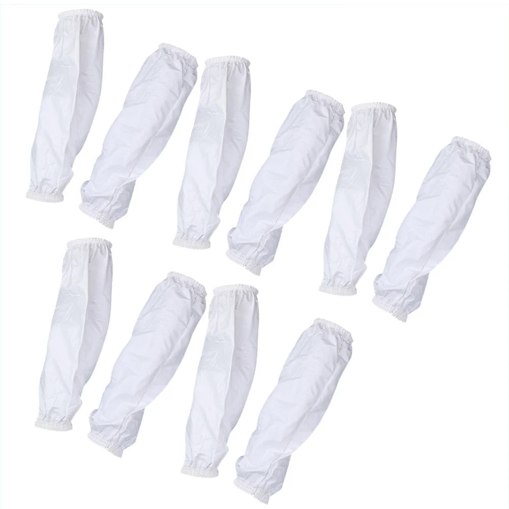 

5pcs Waterproof Oil Resistant Arm Sleeves Long Elastic Oversleeve Cover For Adults Factory Home Office Use Pu Protective Cuff
