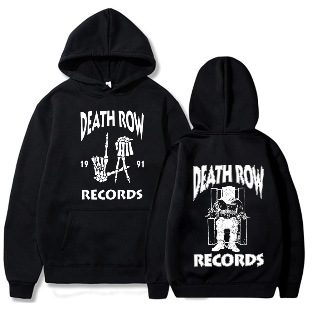 Death Row Records Album Merch Hoodie Snoop Dogg Long Sleeve Streetwear Women Men Hooded Sweatshirt Fashion Clothes-image