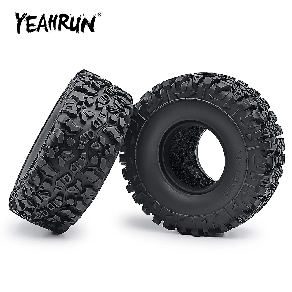 

Резиновые Колесные шины YEAHRUN 1/4 шт., 114 мм, 1,9 дюйма, Beadlock для Axial SCX10 TRX-4 1/10, обновленные детали для радиоуправляемой модели гусеничного автомобиля