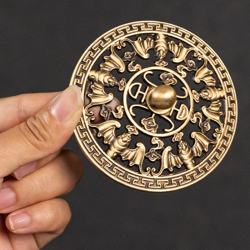 مبخرة نحاسية مصنوعة يدويًا نقية ، مبخرة إبداعية ، عبادة البوذية ، حفل شاي ، ديكور صغير ، داخلي ، مكتب