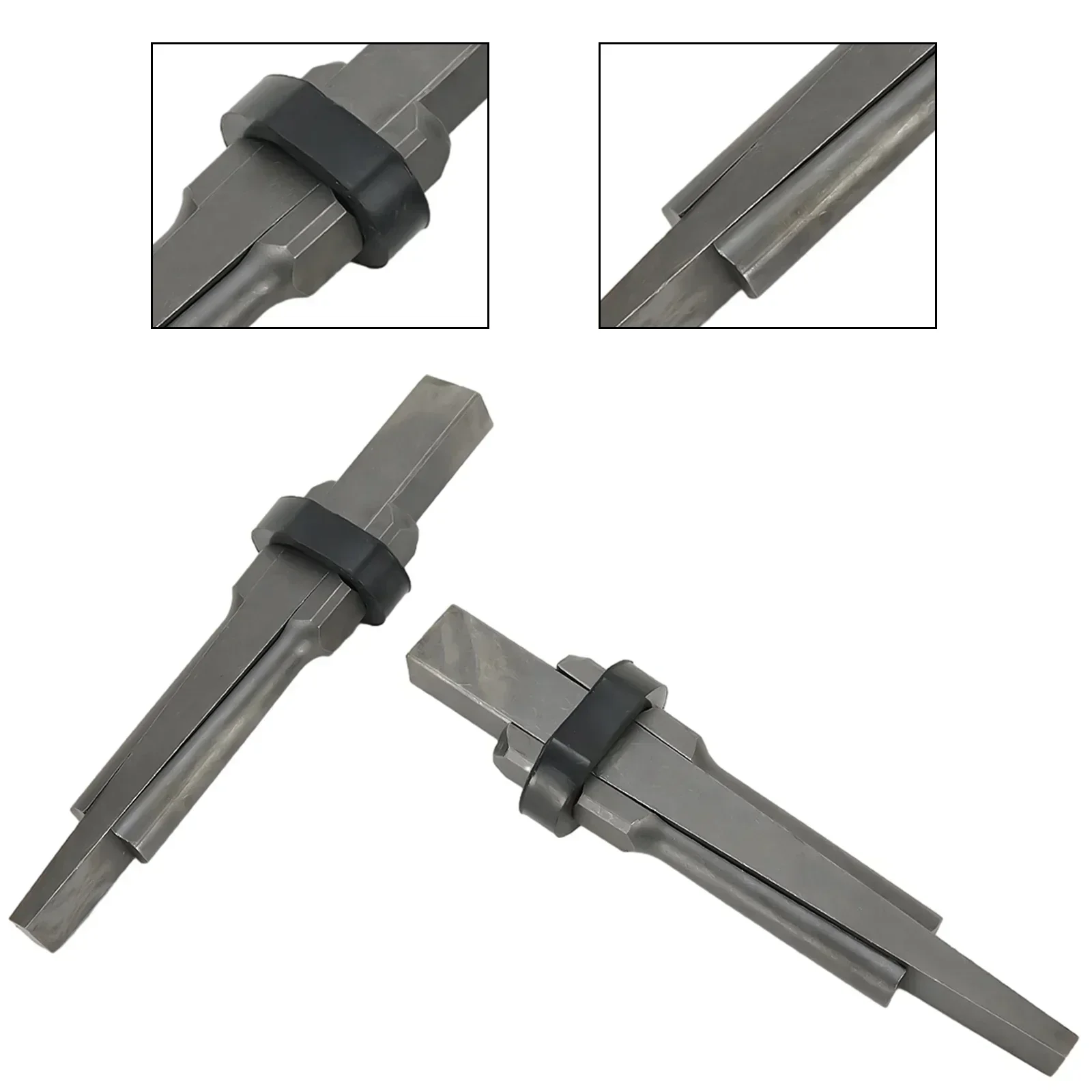 High Quality Rock Stone Splitter Quarry Tools 2 Set 23mm Grey Heat Treatment Process High Hardness Wedges Concrete
