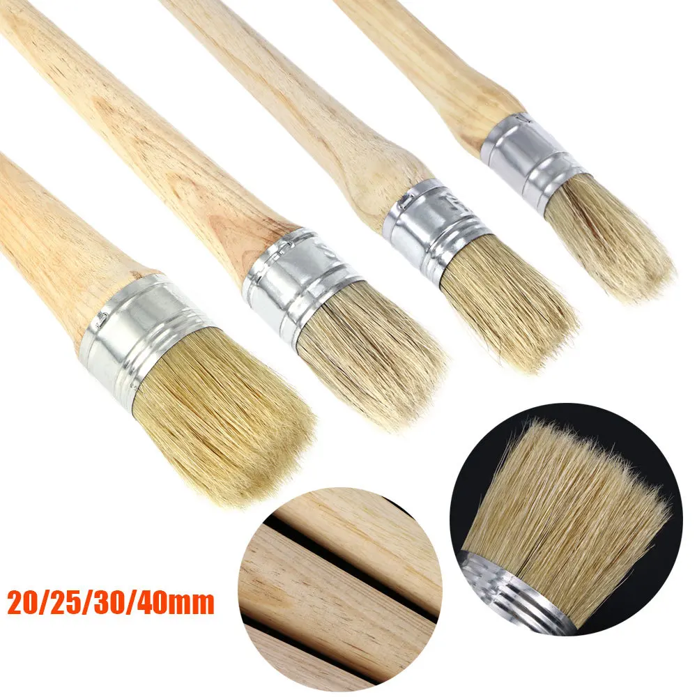 فرشاة إزالة الشعر بالشمع مقاس 20 مم، طاولات أثاث ذات شعيرات ممتازة، خزائن، جدران، شقوق صلبة، تحكم مثالي بدقة