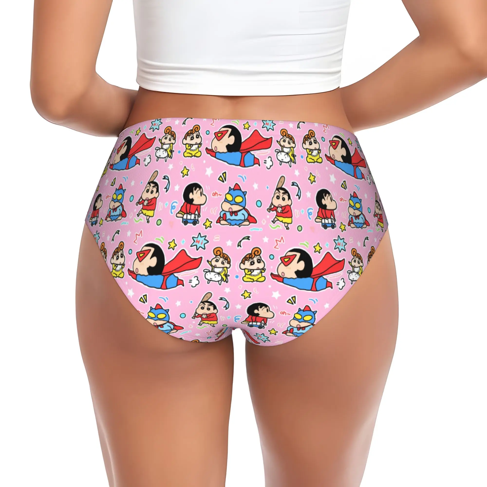 

Custom Women Crayons S-Shinchans Panties Underwear Female Soft Cartoon Anime Funny Print Briefs Underpants