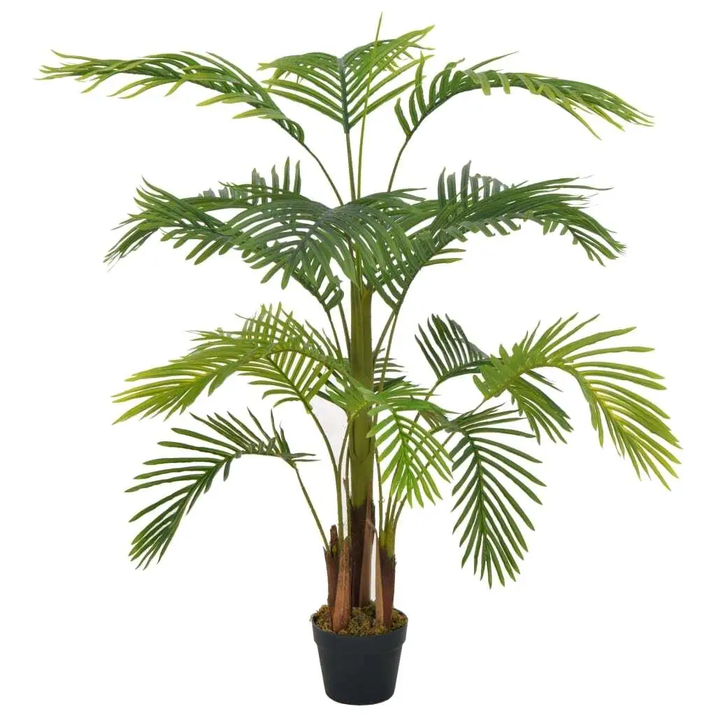 47.2 Artificial Palm Plant in Pot - Realistic Green Decorative Indoor Houseplant