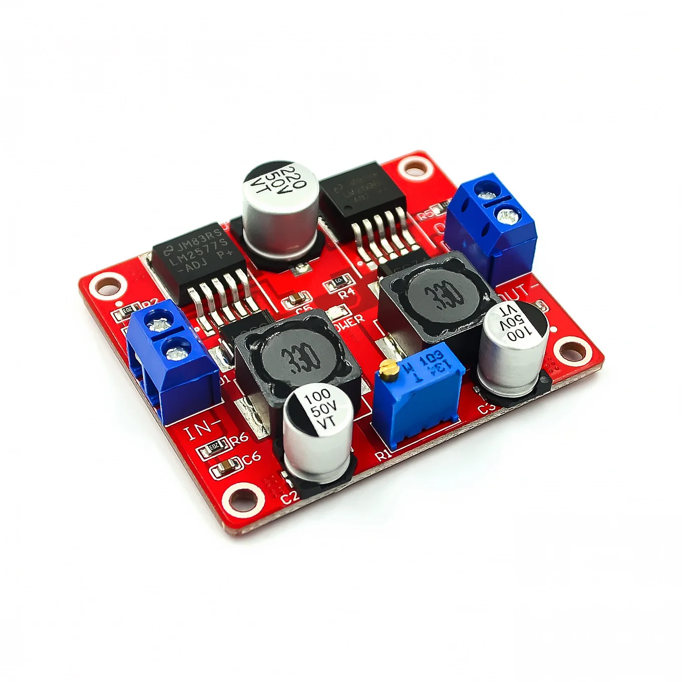 DC DC Automatic Buck Boost Converter Wide Input Voltage for Solar Panel Battery Charger LM2596S