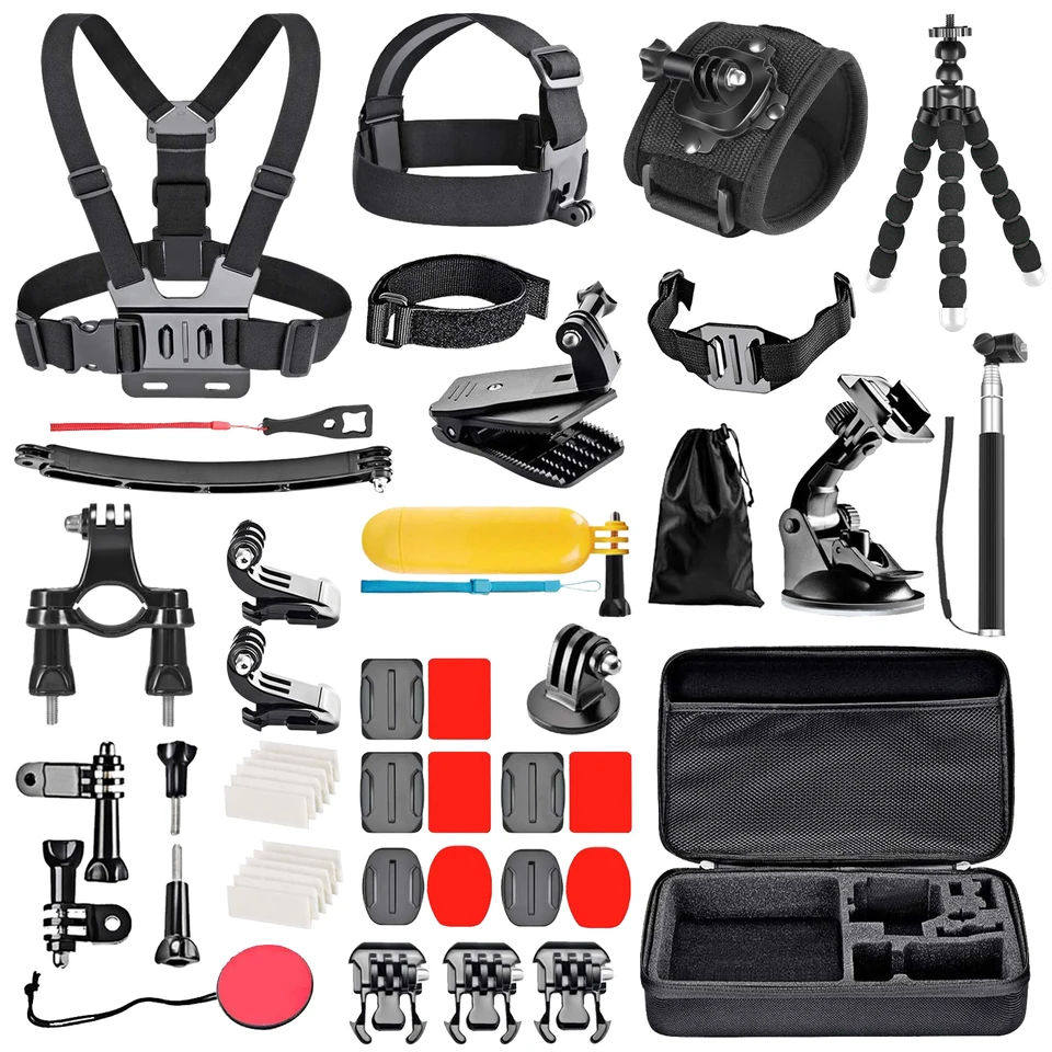 Pro 50-in-1 Adventure Kit for GoPro 13/12/11, DJI Action 5/4