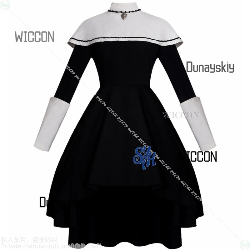متجر Willow Cos Project Sekai Cosplay Idol Nightcord عند الساعة 25:00 Yoisaki Kanade أسود طويل عتيق قوطي لوليتا نون الهالوين