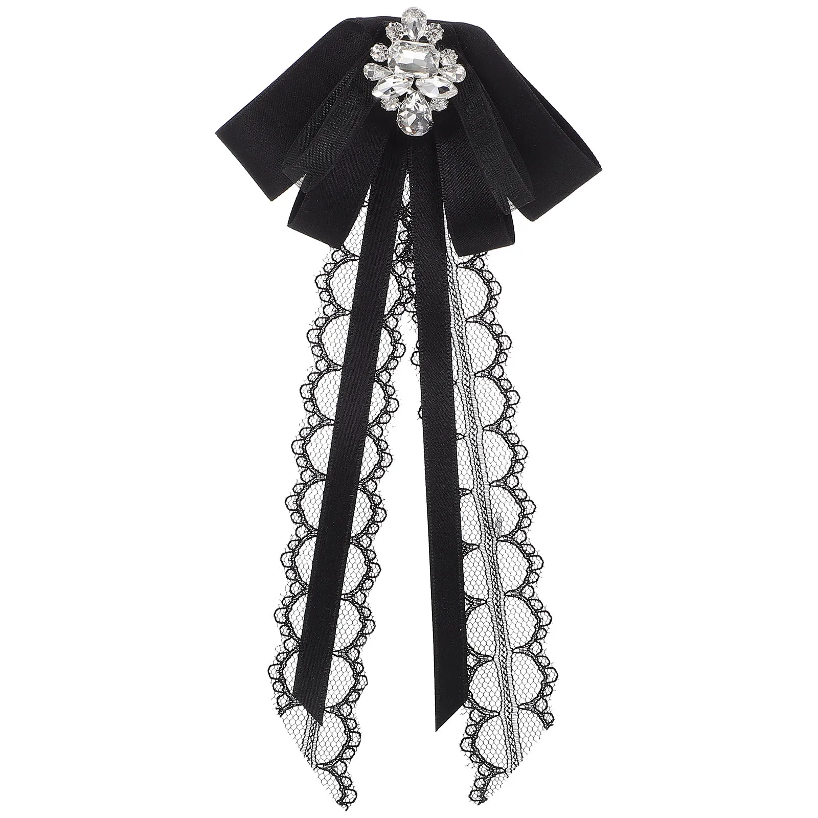 

Bow Brooch Pin Women Clothes Brooch Classic Color Versatile Accessory Formal Casual Events Banquet Uniform Lapel