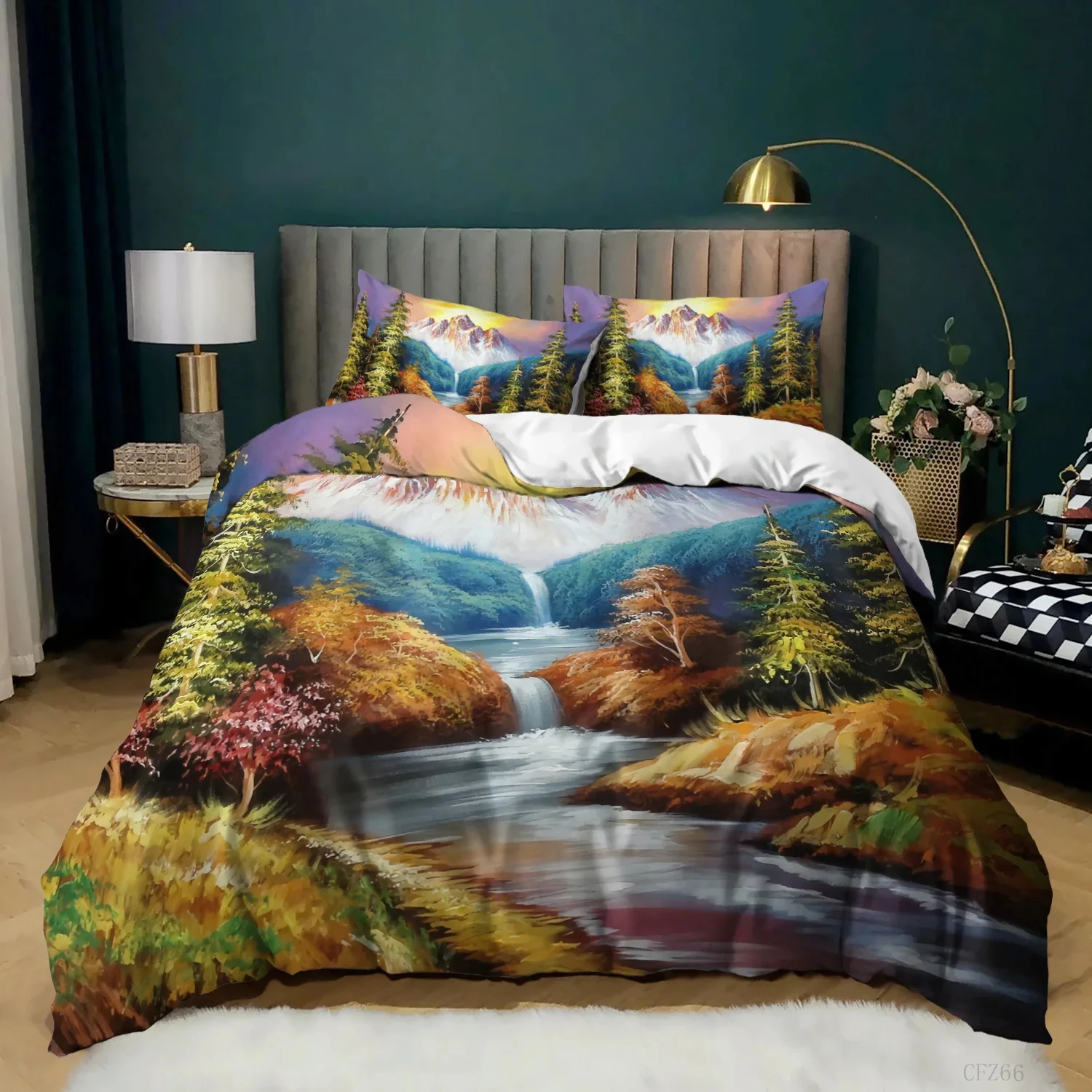 juego-de-funda-de-edredon-con-diseno-de-paisaje-pintado-al-Oleo-tamanos-individual-matrimonial-king-y-queen-juego-de-ropa-de-cama-con-diseno-de-montana-y-Arbol-funda-de-edredon-de-microfibra-con-diseno-de-cascada