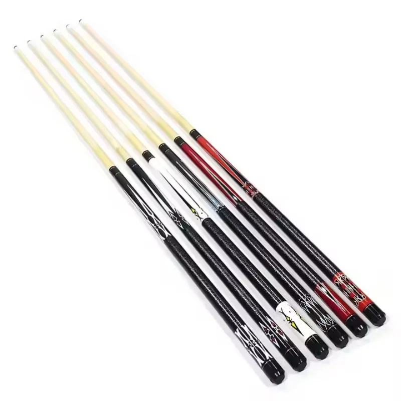 

2026 Hot Selling 57 Inches 1/2-pc Billiard Cue Stick with Wooden Joint