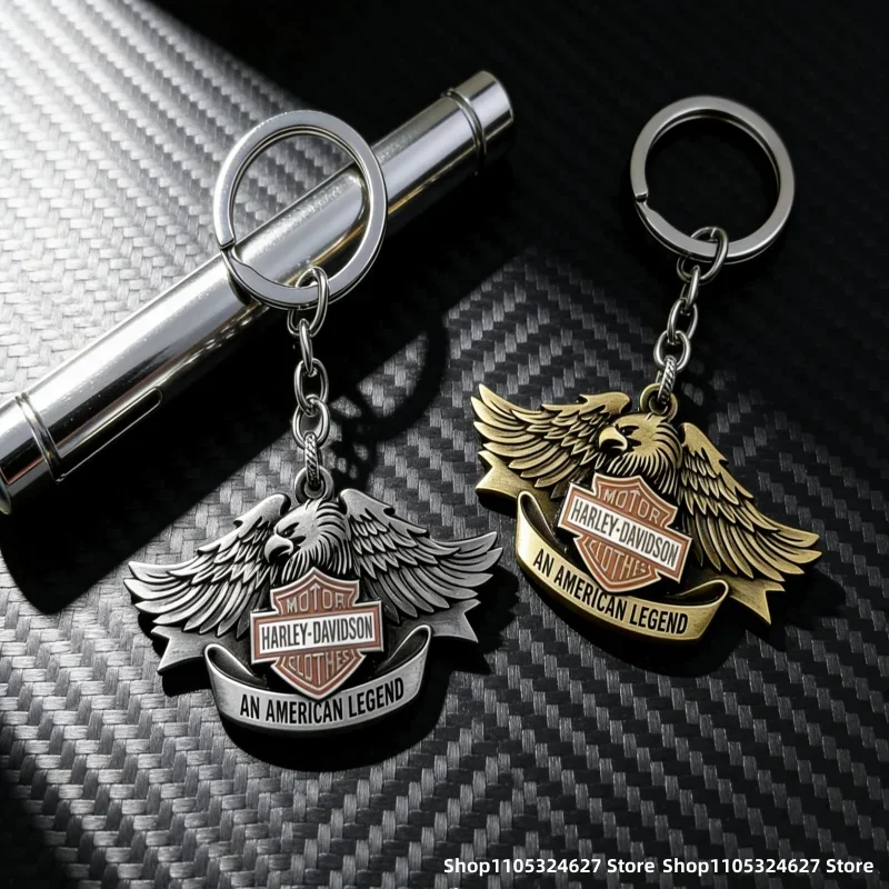 Motorcycle Keychain With Logo Design Durable Keyring Perfect Small Gift For Harley Davidson Enthusiasts Ideal Activities A