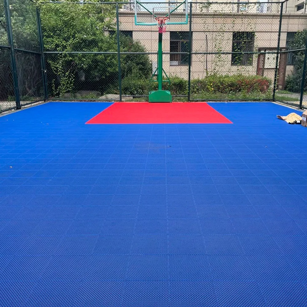 Beable ao ar livre intertravamento basquete esportes quadra piso 3vs3 pp telha fornecedor profissional quintal esporte quadra