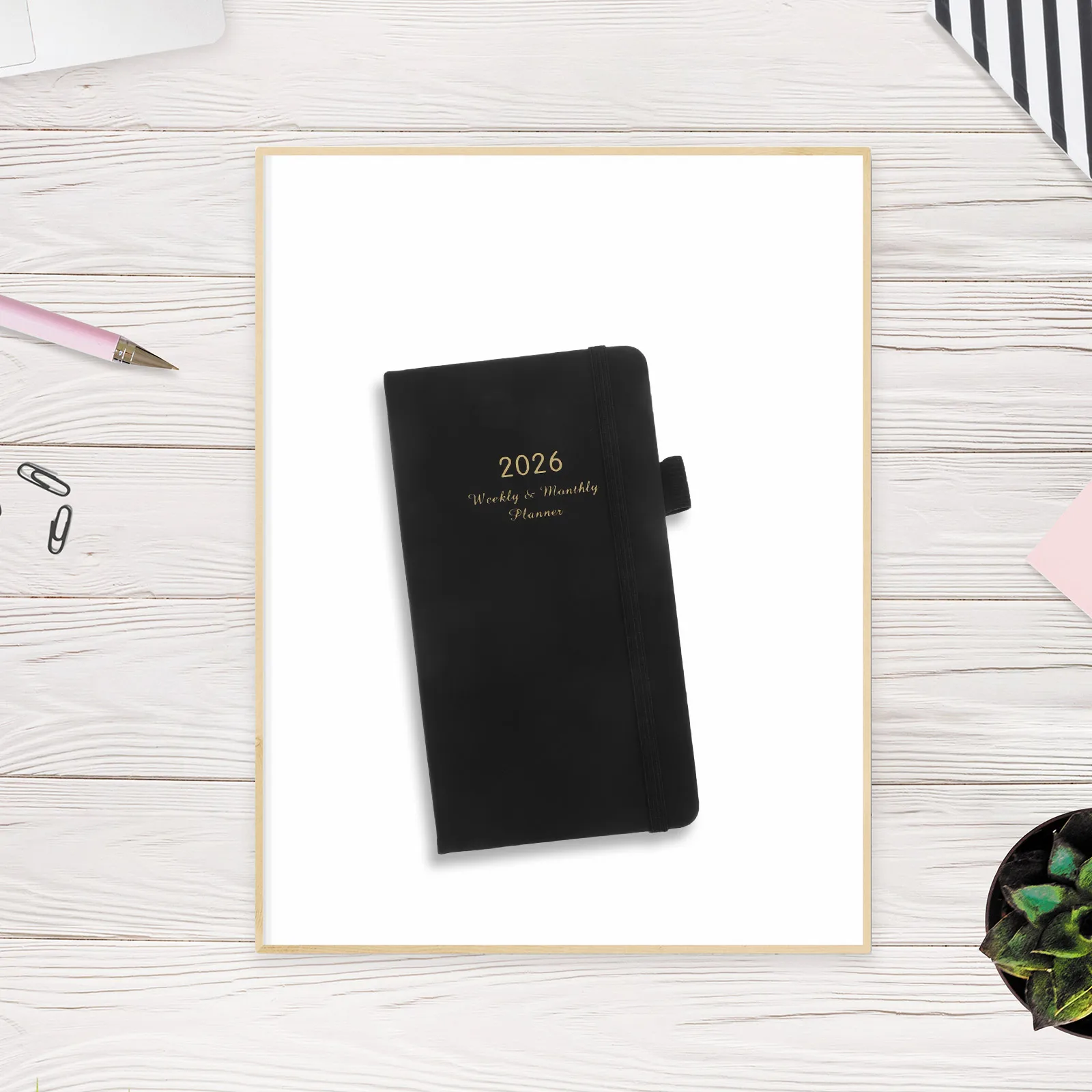 

Pocket Size 2026 Weekly Monthly Planner Notebook Thick Paper Sturdy Portable Organizer For Students Business Travel Slim Diary