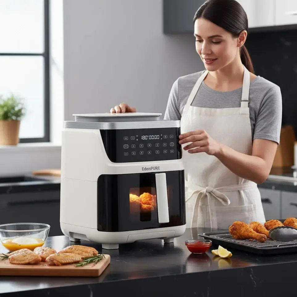 

Домашняя высококачественная фритюрница большой емкости (паровая электрическая фритюрница и паровая духовка) в подарок