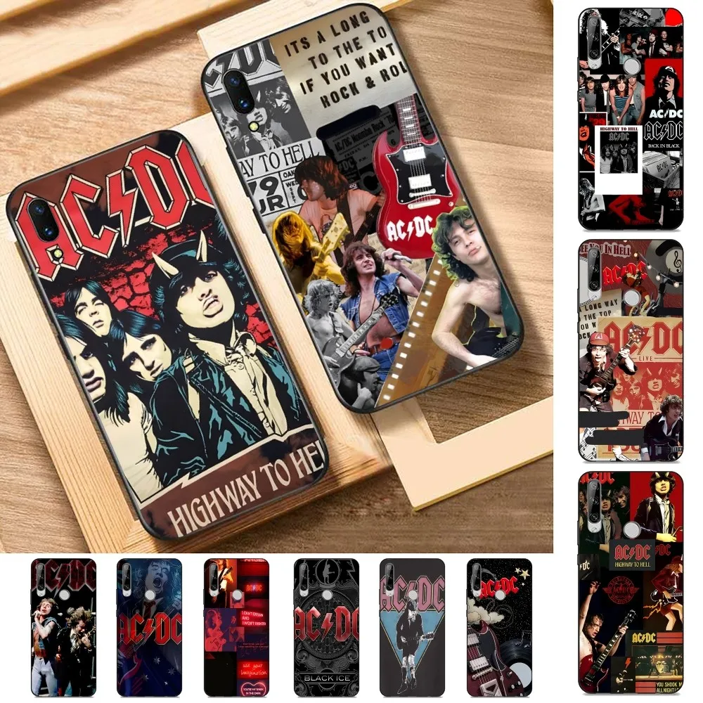 Music-Band-ACDC-AC-DC-Malcolm-Angus Phone Case For Huawei Y9 6 7 5 Prime Enjoy 7s 7 8 plus 7a 9e 9plus 8E Lite Psmart Shell