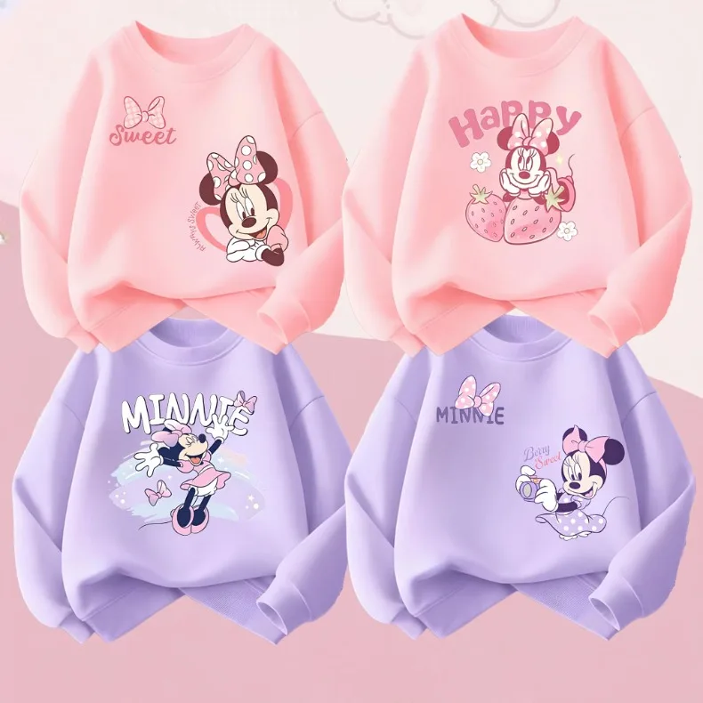 2026 Herbst Neue Mädchen Freizeit-Sweatshirts Kinder O-Ausschnitt Hoodies Cartoon-Druck Kinder Langarm-Oberteile Atmungsaktive Sportkleidung – Detail 2