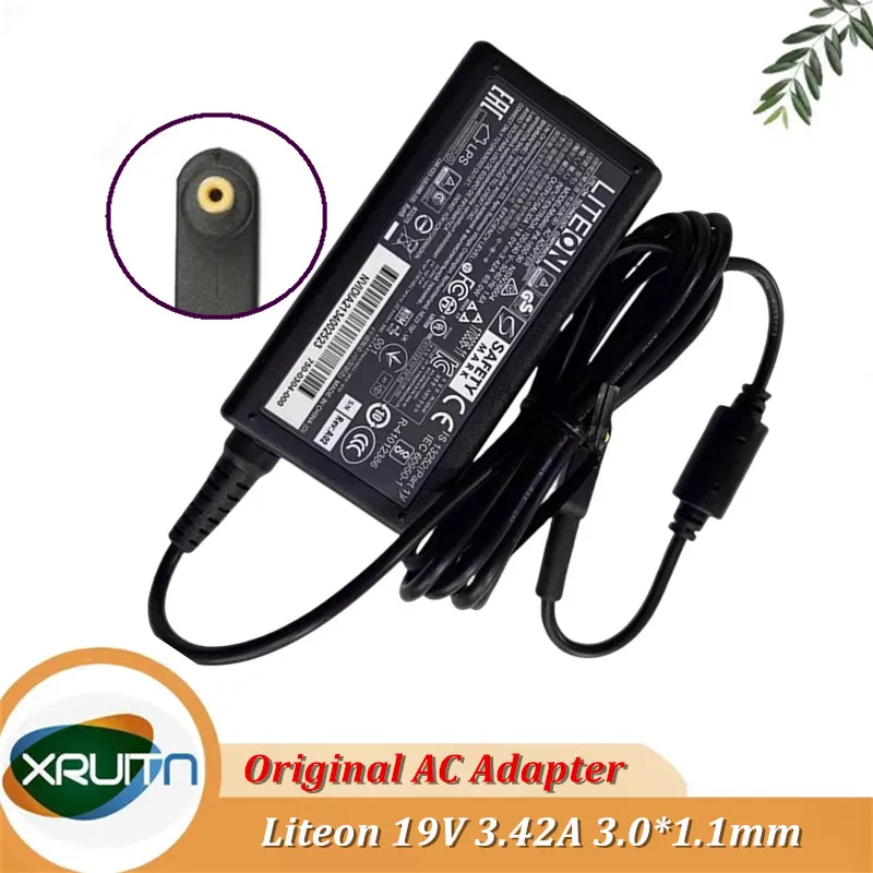 Adaptador de corriente CA CC LITEON original de 19V 3.42A 65W 3.0*1.1mm PA-1650-90 para portátil Acer Aspire 5 A515-56-36UT, fuente de alimentación PA-1650-50