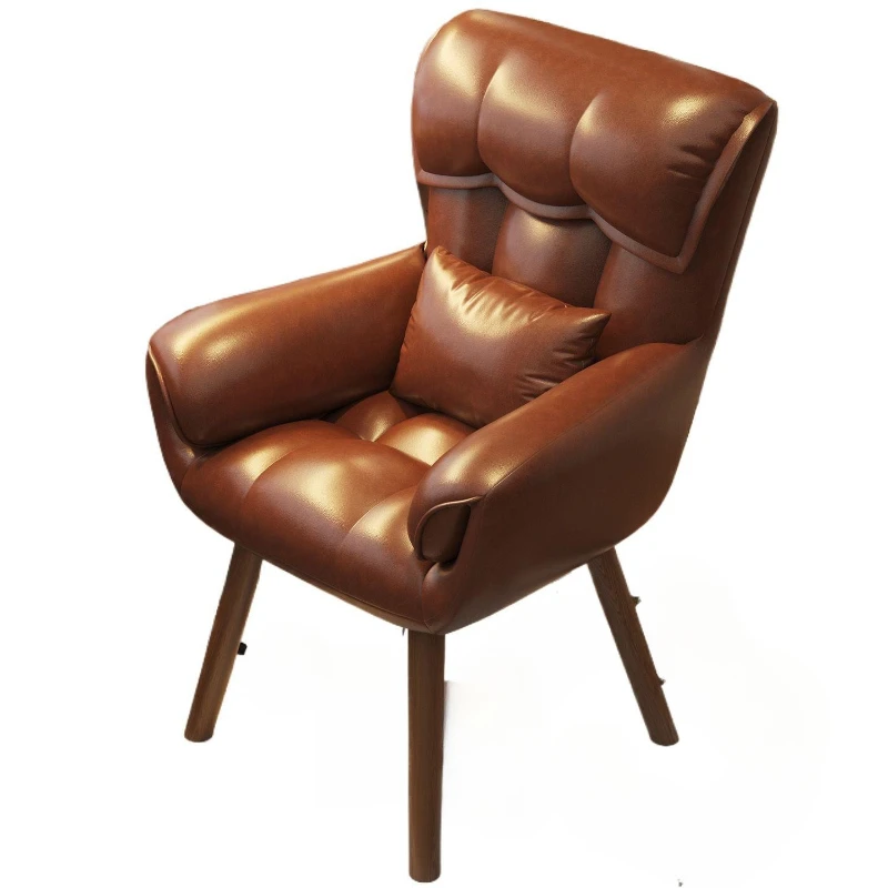 

Sofa seat Leather art sofa Writing study Rotating computer chair Backrest sofa Home sedentary comfortable sofa