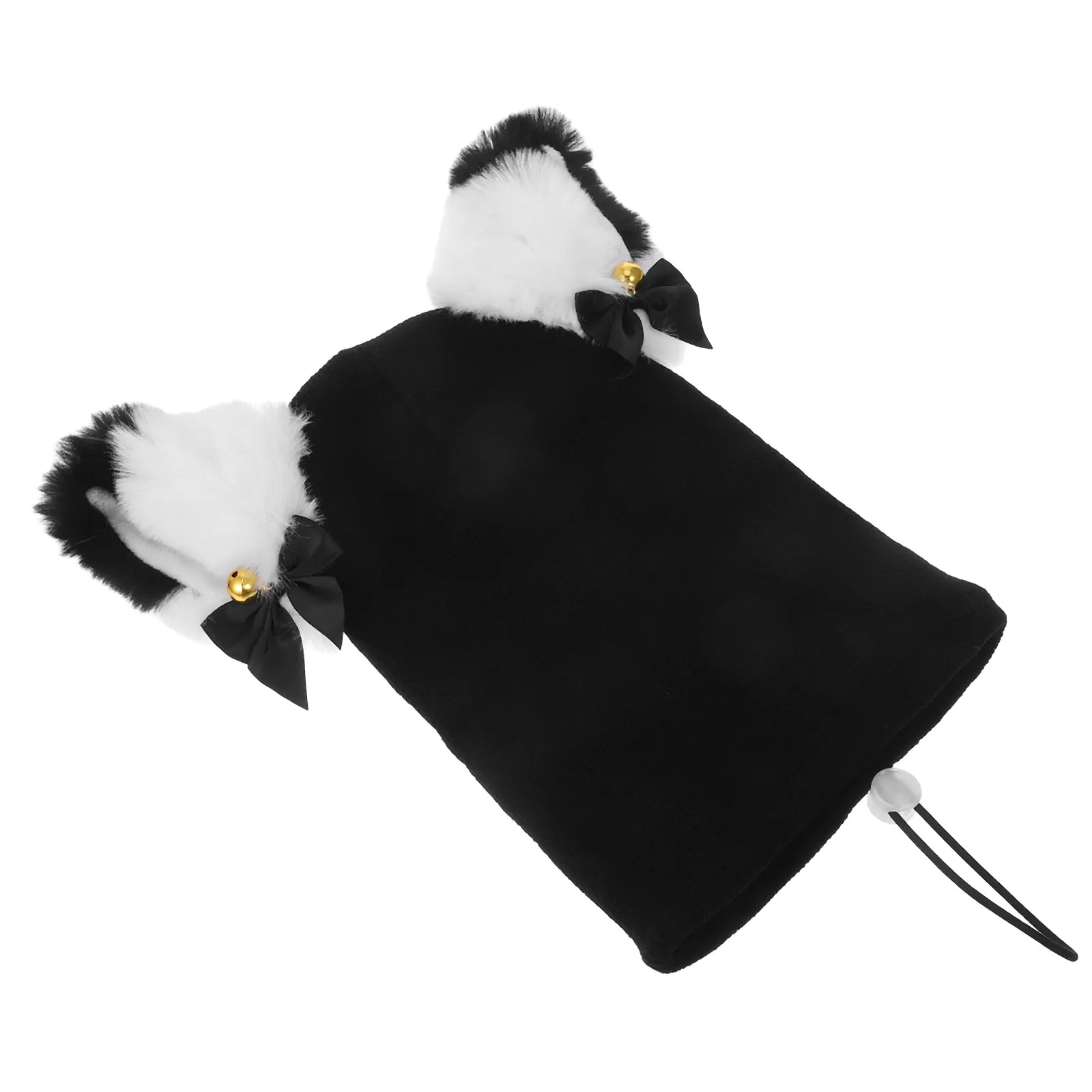 

Stylish Knit Cover with Cute Cat Ears Universal Fit for Skiing Snowboarding Warm Winter Sports Cap Decorative Riding Gear