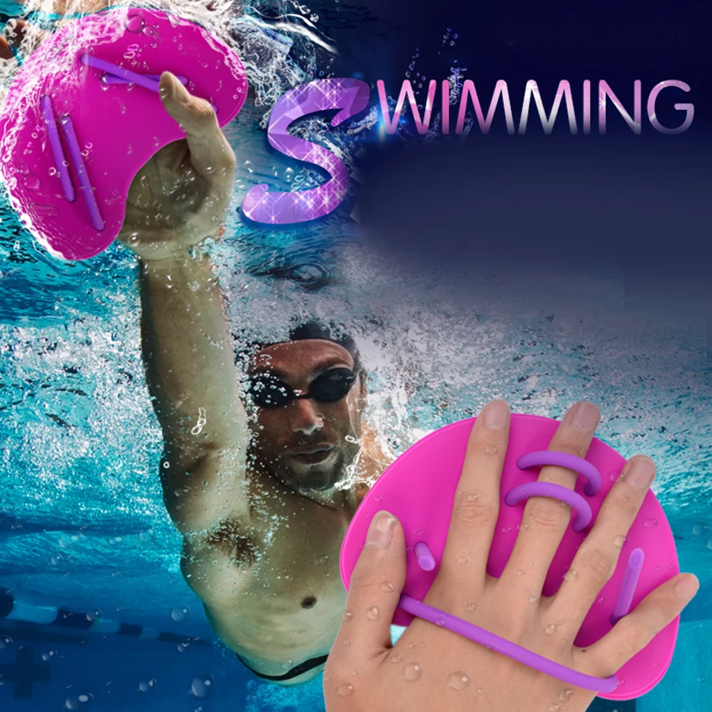 

Swimming H Paddles Adult Arm Equipment Webbed Gloves for Swim Training Adjustable Straps Ergonomic PP Material