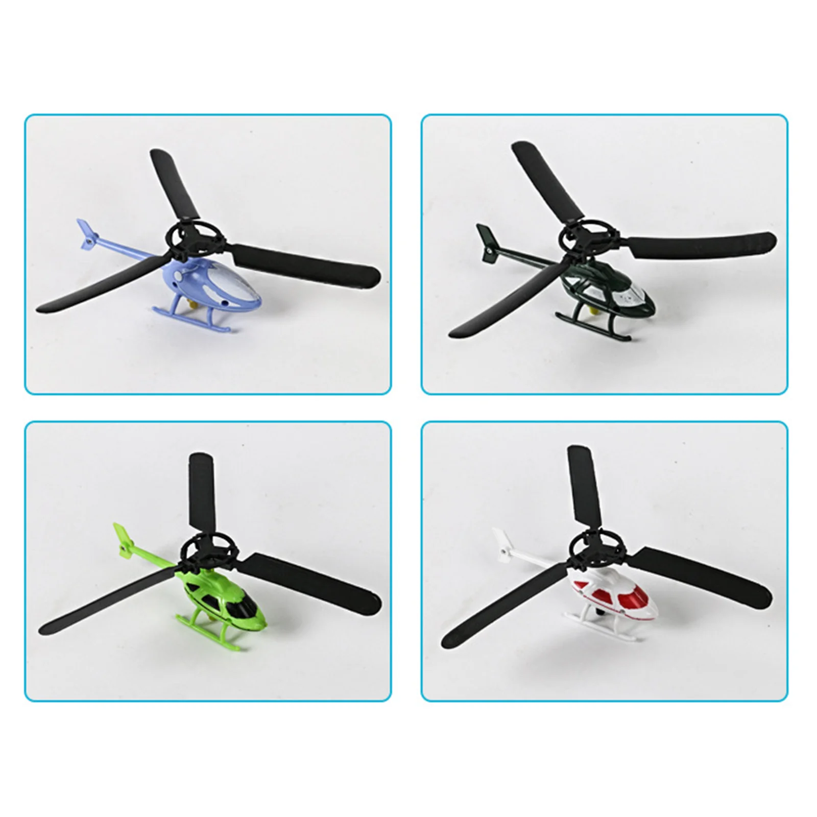 Pull String Helicopter Toy Creative Funny Copter Toy Educational Gift Toy for Children Kids (Random Color)