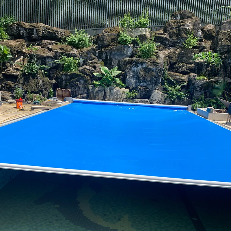 

High Quality Low Price Swimming Pool Soft PVC Manual Control Cover Easy Installation Prevents Dust from Falling into the Pool